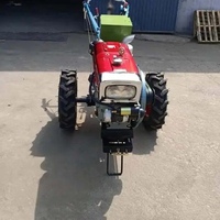 Tracteur agricole à chenilles diesel de 22 CV avec charrue à disques
