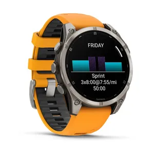 VENTAS CALIENTES Relojes Garmin Fenix 8 AMOLED Sapphire de 47 mm en Titanio Naranja Brillante - Product Image 1