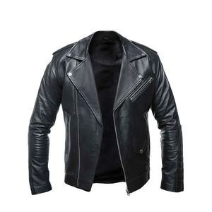 <b>Cheap</b> Price Custom <b>Men's</b> <b>Winter</b> High Street Style Eco-Friendly Breathable Lightweight Canvas Leather Jacket Stand Front Logo - Product Image 1
