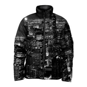 OEM Customized High Quality Unisex Winter Insulated <b>Jacket</b> <b>Puffer</b> Quilted Street Wear Hooded Stand Collar Pocket Printed Design - Product Image 3