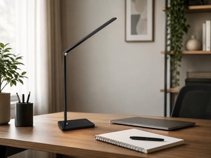 Lámpara de Mesa LED Recargable Negra con Cargador Inalámbrico 6.5W 280Lm CCT Regulable F-Bright (1950024-N) - Product Image 2