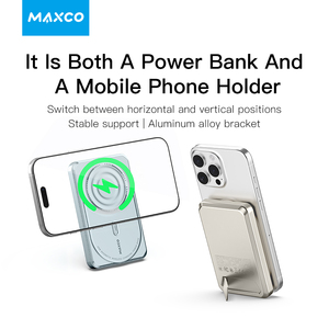 Maxco ที่ชาร์จไร้สายระบบแม่เหล็ก PD 20W 10000mAh สำหรับ <span class=keywords><strong>iPhone</strong></span> 12 13/13 <span class=keywords><strong>Pro</strong></span> <span class=keywords><strong>14</strong></span>/<span class=keywords><strong>14</strong></span> <span class=keywords><strong>Pro</strong></span> 15/15 <span class=keywords><strong>Pro</strong></span> 16/16 <span class=keywords><strong>PRO</strong></span> <span class=keywords><strong>MAX</strong></span> - Product Image 5