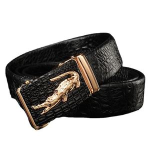 Ceinture décontractée vintage en cuir de vache véritable peint pour homme avec boucle en cuivre, durable, largeur 38 mm, longueur 110-125 cm - Product Image 1