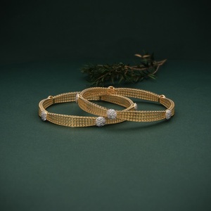 Pulseras de Oro Amarillo de 18 Quilates con Diamantes Cultivados en Laboratorio de Diseño ANIVA al por Mayor, Certificadas por IGI, Elegantes y Modernas para Regalo de Fiesta - Product Image 1