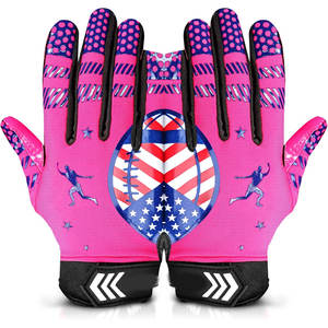 Vente chaude tous les gants de football américains personnalisés Gants récepteurs antidérapants Designs personnalisés Équipes de joueurs Premium Custom - Product Image 1