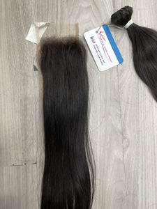 Oferta de Navidad 2025: Extensiones de Cabello Humano Vietnamita con Cierre Suizo HD, Cabello Liso Natural con Nudos Pequeños y Pre-arrancados - Product Image 4