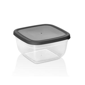 Boîte de conservation alimentaire classique en plastique PP carrée de 500 ml avec couvercle coloré, hermétique, empilable, multifonctionnelle, gain de place - Product Image 1