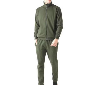 Chándal Deportivo de Invierno para Hombre, Corte Regular, Transpirable, con Estampado de Rayas, Forro Polar, Spandex/Poliéster, Estilo Urbano - Product Image 1