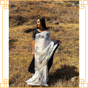 Sari con estampado Georgette ligero de calidad superior con patrones únicos para uso diario disponible para la venta - Product Image 3