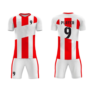 Ropa deportiva OEM 100% poliéster transpirable personalizado sublimación diseño manga corta fútbol Jersey ropa de fútbol hombres uniformes de fútbol - Product Image 1
