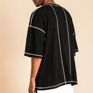 เสื้อยืดขนาดใหญ่พิเศษของผู้ชาย,สีพื้นใส่สบายระบายอากาศได้ดีแห้งเร็วแฟชั่น - Product Image 4