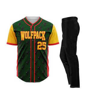 Conjunto de ropa deportiva de béisbol y softbol para adultos, camiseta transpirable, pantalones con cuentas y estampado sublimado, uniformes suaves y cómodos - Product Image 2