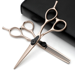 Ensemble de ciseaux à cheveux de différentes formes pour salon de coiffure, en acier inoxydable, ciseaux professionnels pour couper et amincir les cheveux, ciseaux de coiffure - Product Image 1