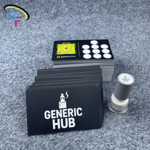 Cartes de fidélité d'affaires briquet en papier noir IG Qr Code pour impression personnalisée de luxe DIY - Product Image 2