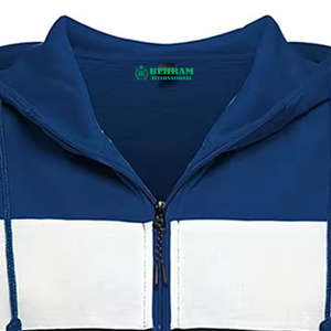 Vente en gros OEM – Blouson coupe-vent unisexe personnalisé avec fermeture éclair, 100 % coton molletonné/éponge française, séchage rapide, respirant, pour l'hiver et le streetwear - Product Image 3