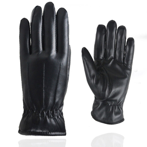 Haute qualité velours chaud noir femme mode gants mitaines écran tactile Compatible conduite gant pour femmes hiver Plus cuir - Product Image 3