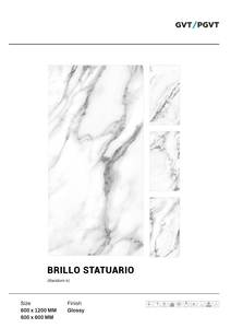 Carreaux de porcelaine Foshan 600x1200 Carreaux de porcelaine de marbre de 10mm d'épaisseur - Product Image 2