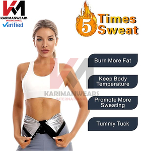 Waist Trimmer Back Support Bars Sweat Fitness Belt Men Women Adjustable Slimming Waist Trainer with Compression Support - Product Image 3