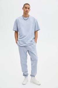 100% coton pour bleu ciel unisexe Super doux Premium T-shirt uni imprimé numérique coupe vierge pour hommes - Product Image 6