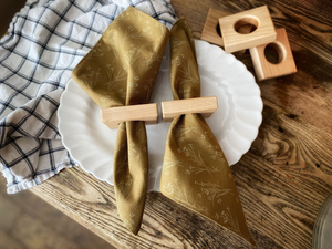 Porte-serviettes en bois massif artisanal, moderne et écologique pour table à manger, cuisine, restaurant et décoration intérieure - Product Image 5