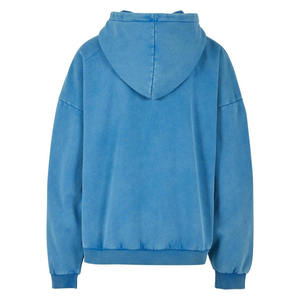Sweat à capuche zippé surdimensionné pour homme personnalisé, délavé à l'acide, design délavé, imprimé, couleurs personnalisables, logo, 100% coton molleton - Product Image 6