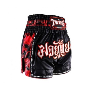 Shorts de Muay Thai premium, tissu satiné léger, respirant, séchage rapide, vêtements de sport pour entraînement et gym, pour hommes - Product Image 2