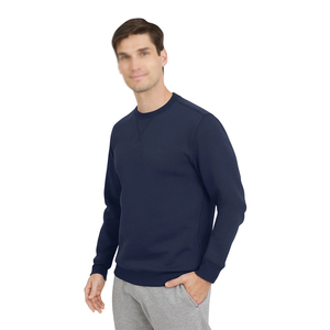 Ropa Deportiva de Invierno para Hombre, Sudadera Azul Marino, para Correr, Entrenamiento, Manga Larga, Estilo Pullover, Ecológica - Product Image 4