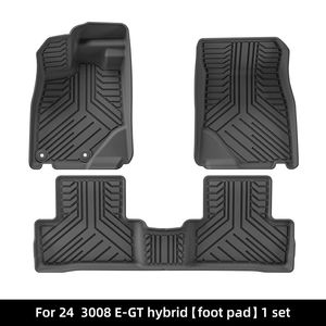 <span class=keywords><strong>Tapis</strong></span> <span class=keywords><strong>de</strong></span> sol haut <span class=keywords><strong>de</strong></span> gamme pour Peugeot 2024 <span class=keywords><strong>3008</strong></span> E-GT hybride TPE accessoires revêtements <span class=keywords><strong>de</strong></span> sol repose-pieds <span class=keywords><strong>tapis</strong></span> <span class=keywords><strong>de</strong></span> <span class=keywords><strong>coffre</strong></span> 1er 2e rangée 2019 - Product Image 2