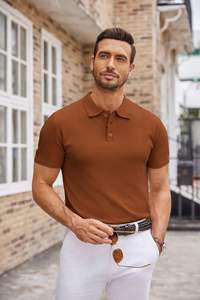 <b>High</b> Quality Eco-Friendly Breathable Anti-Wrinkle Quick Dry Short Sleeve Regular Fit for <b>Shirts</b> <b>Men</b> Factory Made Turn <b>Collar</b> - Product Image 3