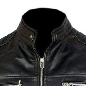 Chaqueta de Cuero Genuino con Cuello Alto y Cremallera para Hombre, Precio al por Mayor, para Otoño e Invierno - Product Image 4