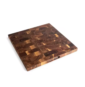 Tabla de cortar de madera maciza de calidad superior, tabla de cortar de madera gruesa, tabla de servir con característica antideslizante - Product Image 1