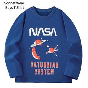 Camiseta de Manga Larga para Niños de Algodón con Cuello Redondo Estampado - Product Image 3