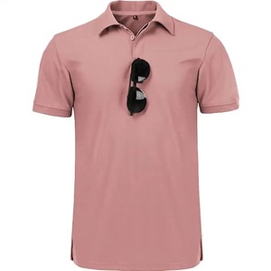 Polos personnalisés pour hommes avec logo personnalisé T-shirts de polo de golf vierges de sublimation en polyester 100% pour vêtements de sport - Product Image 1