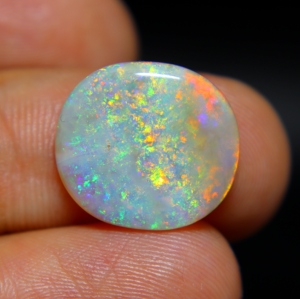 อัญมณีรูปไข่ทรงหลวมสีทึบทึบทรงหลวมสีรุ้ง5.00กะรัตจากออสเตรเลียสำหรับทำเครื่องประดับ - Product Image 3