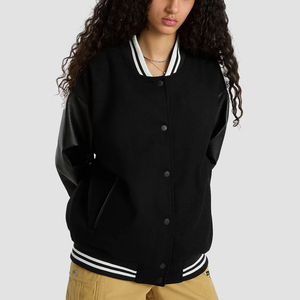 Chaqueta Universitaria Regular de Mujer, Elegante y de la Mejor Calidad, Manga Larga, Largo Regular, Ropa Casual, Color Personalizado de Moda, Algodón Cálido - Product Image 5