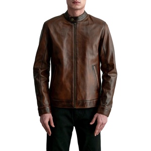2025 Wholesale Men's Premium Quality Sheep Fur Leather Jacket Durable and High-End Plus Size Winter Collection LWK-LJ-0069 - Product Image 4