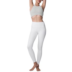 Ladies V Cross Waist Yoga Pants Ruched Skinny High Rise Tummy Control Quick Dry Solid Spandex/Nylon Workout <b>Leggings</b> - Product Image 5