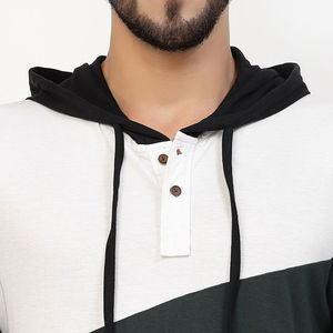 100% Camisetas con capucha de color y tamaño personalizados de alta calidad para hombres 2024 Camisetas con capucha de último diseño para hombres Tarifa al por mayor OEM - Product Image 4