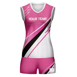 ชุดวอลเล่ย์บอลของผู้หญิงชุดเสื้อเจอร์ซี่100% โพลีเอสเตอร์ออกแบบได้ตามต้องการสำหรับ2025 - Product Image 2