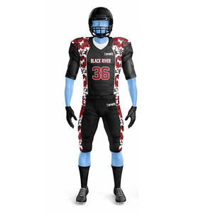 ชุดเครื่องแบบสำหรับผู้ชายชุดเสื้อฟุตบอลอเมริกันเสื้อเจอร์ซีย์พิมพ์ลายซับลิเมชัน - Product Image 2