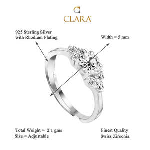 Anillos de Plata de Ley 925 de Primera Calidad para Mujer, Chapados en Rodio con Circonita, para Compromiso, Anillo de Joyería para Hombre - Product Image 5
