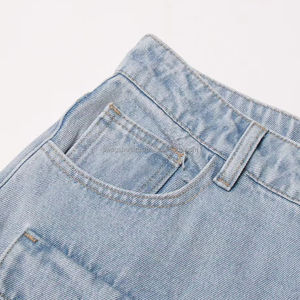 High Quality <b>Women's</b> Stretchy Denim <b>Jean</b> Pants Breathable Custom Logo Wholesale Clothing <b>Button</b> Casual Reasonable Price OEM - Product Image 4