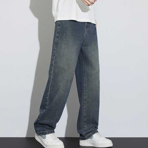 Service OEM Jeans en denim délavé Vêtements pour garçons Prix bas Pantalon en denim pour homme Poids moyen Vêtements pour garçon Jeans slim fit Pantalon pour homme - Product Image 1