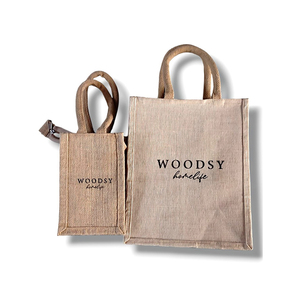 Sac de jute imprimé durable avec poignée souple idéal pour les cadeaux, usage quotidien, sac écologique et réutilisable - Product Image 2