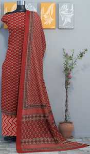 Matériaux de robe en coton imprimé à la main très attrayants fabriqués sur mesure convenant à la confection de vêtements pour femmes idéaux pour la revente - Product Image 2