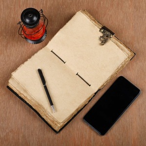 Mua làm bằng tay da dập nổi Quyển phác thảo cổ điển retro công thức ma thuật cầu nguyện bằng văn bản chăm sóc sức khỏe đạn đám cưới tinh thần Tạp Chí Nhật Ký - Product Image 5