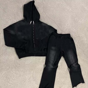 ชุดวอร์มสองชิ้นสำหรับผู้ชาย, ชุดวอร์มแนวสตรีทสำหรับใส่วิ่งชุดวอร์มทรงหลวม - Product Image 1