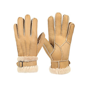 Guantes de cuero a prueba de viento para pantalla táctil-Guantes antideslizantes de alta calidad para fiestas informales al aire libre Four Seasons con opciones personalizables - Product Image 1