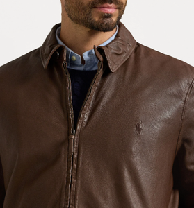 Chaqueta de cuero de napa de oveja auténtica 2024 para hombre, chaqueta cómoda a prueba de viento - Product Image 3