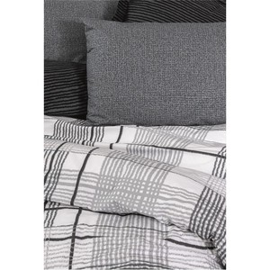 Juego de funda nórdica doble moderna caja de algodón antracita 8680108071380 ropa de cama elegante esencial - Product Image 2